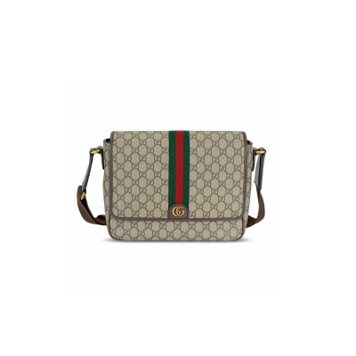 GUCCI OPHIDIA GG MEDIUM MESSENGER BAG 761741 (28*22*8cm)